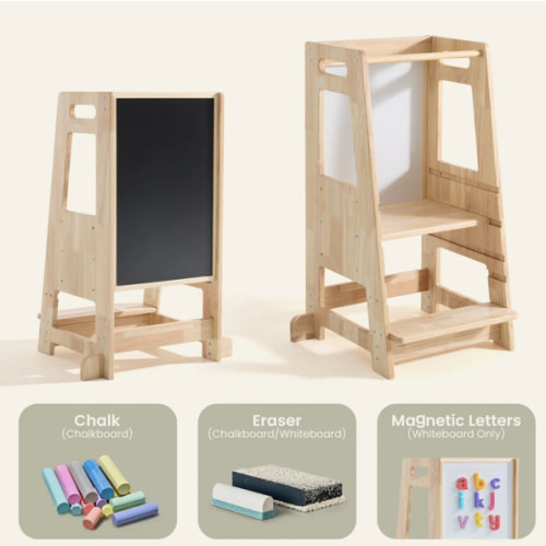 Toddler kitchen learning Montessori play tower