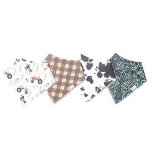 Copper Pearl Bib Set - Bandana - 4pc