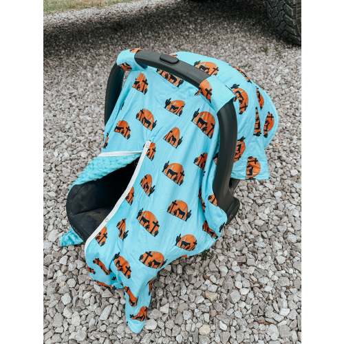 Praying Cowboy Car Seat Cover