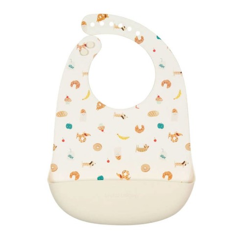 Patterned Silicone Bib