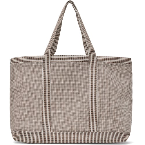 White & Beige Navire Tote