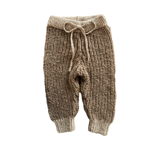 Textured Contrast Joggers | Maple + Pebble