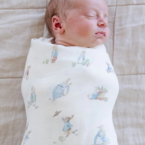 PETER RABBIT™ BAMBOO RAYON MUSLIN 2-PACK SWADDLES