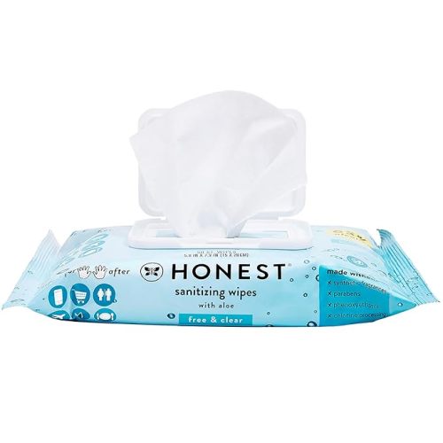 The Honest Company Fragrance-Free Sanitizing Alcohol Wipes