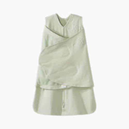 HALO 100% Cotton Sleepsack Swaddle, 3-Way Adjustable Wearable Blanket, TOG 1.5, Sage, Newborn, 0-3 Months