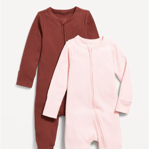 2-Way-Zip Sleep & Play Footed One-Piece 2-Pack for Baby | Old Navy