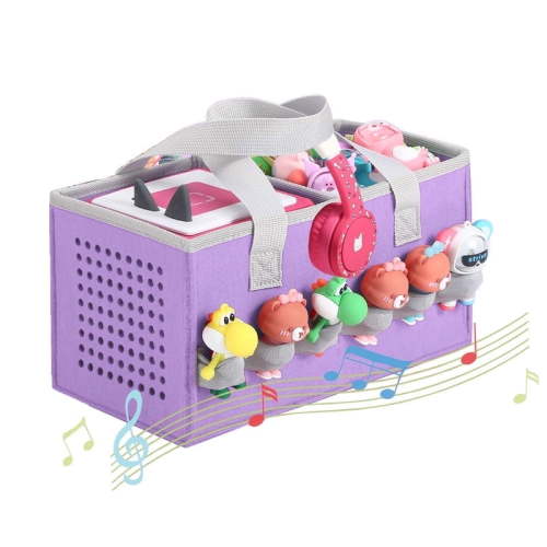 Piaclen Carrying Case for Toniebox Starter Set and Tonies Figurines, Travel portableFelt Cloth Folding Bag for Toniebox Accessories