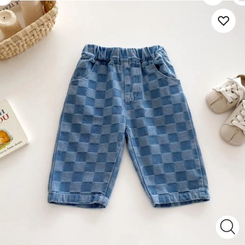 Baby Toddler Checkerboard Plaid Casual Pants