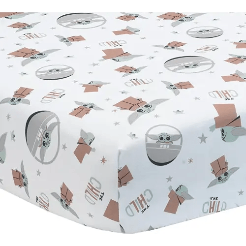 Lambs & Ivy Star Wars Mandalorian The Child/Baby Yoda/Grogu Fitted Crib Sheet