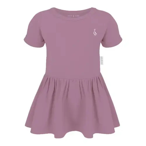 Baby Onesie Dress – RAPH&REMY® - Color: MAUVE, Size: 0-3 Months