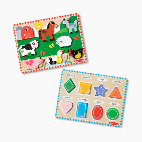 Melissa & Doug Chunky Puzzle Bundle