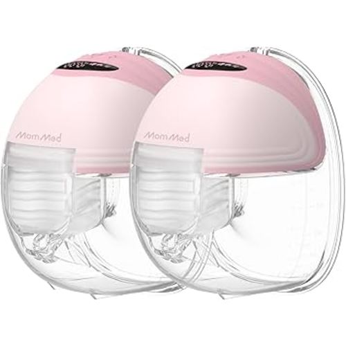 MomMed Wearable Breast Pump S21 - Leak-Proof Design, Hands-Free Double Portable Electric Breast Pump with 9 Levels - 24mm Shield