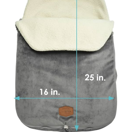 JJ Cole Bundleme - Original, Baby Bunting Bag, Winter Protection for Baby Car Seats and Strollers, Graphite