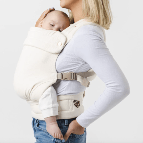 MABĒ The Monarch Baby Buckle Carrier - Natural Ivory