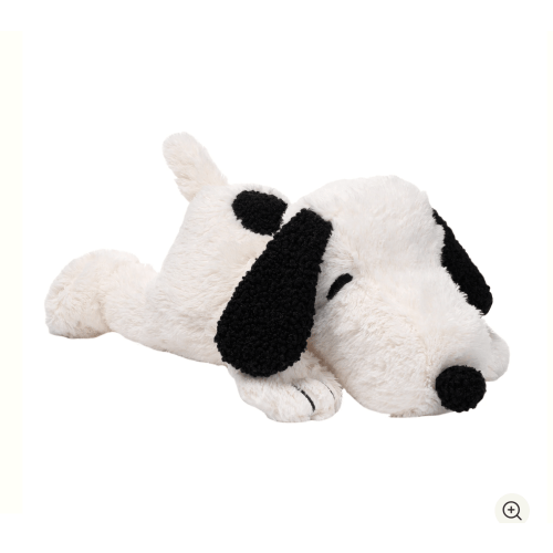 Peanuts Snoopy Lovey White/Black Plush Security Blanket – Lambs & Ivy