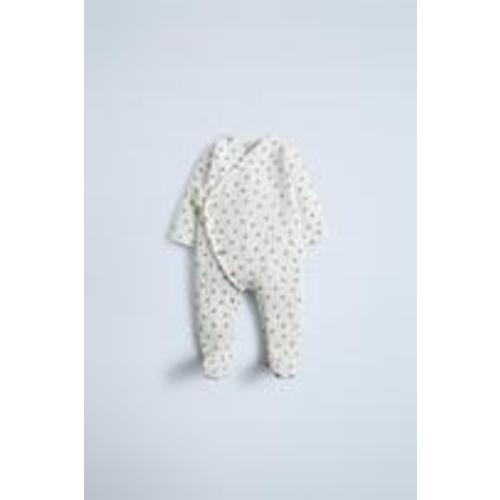 QUILTED FLORAL JUMPSUIT - Ecru | ZARA United States