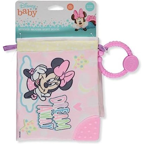 Disney Baby Big Boys' Minnie Mouse Soft Book - pink/multi, one size