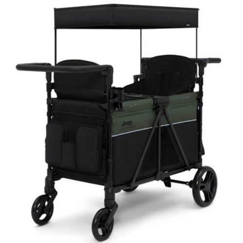 Jeep Aries Stroller Wagon By Delta Children - Black/green