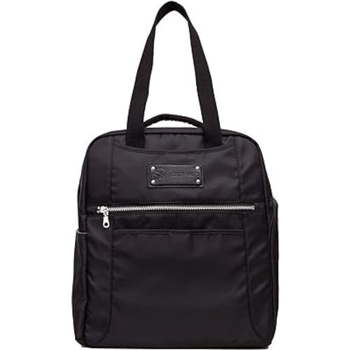 Sarah Wells Kelly Convertible Breast Pump Bag and Backpack with Carrying Handles - Insulated Pocket - Compatible with All Portable Pumps on The Market - 17" Laptop Sleeve