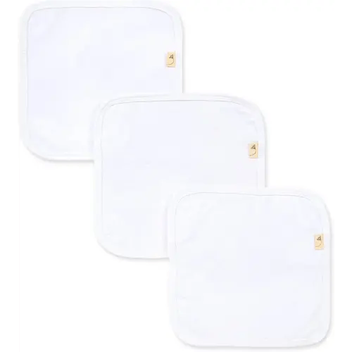 Burt's Bees Baby Infant Washcloths, 100% Organic Cotton, Soft and Super Absorbent Knit Terry Wash Cloth - 3 Pack Set