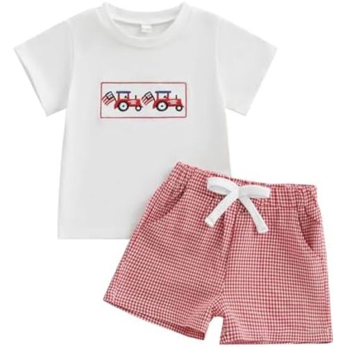 BemeyourBBs Toddler Baby Boy Summer Clothes Funny Letter T Shirt Elastic Waist Pockets Shorts Set 2 Piece Outfit