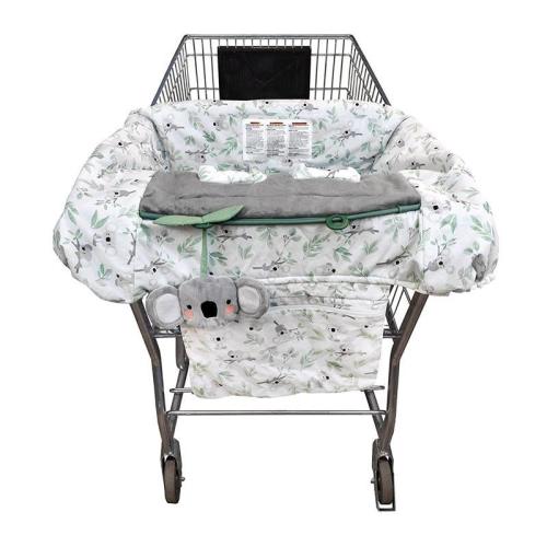Boppy Luxe Shopping Cart and High Chair Cover - Gray Green Koalas & Leaves