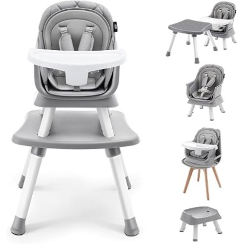 HARPPA Moro High Chair, 8-in-1 Convertible Baby Feeding Chair for Toddlers