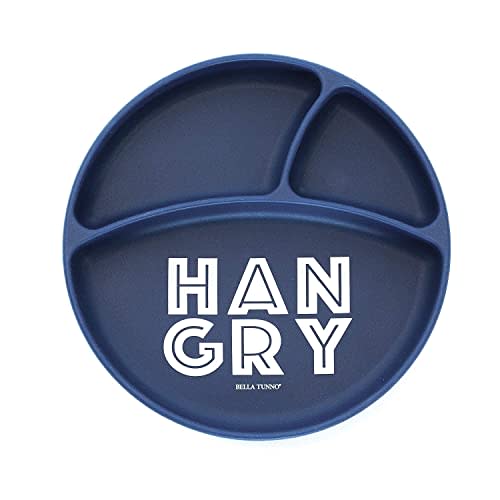 Bella Tunno Wonder Plate - Silicone Suction Plates for Baby and Toddler Plates, Microwave and Dishwasher Safe Food-Grade BPA Free Silicone, Hangry