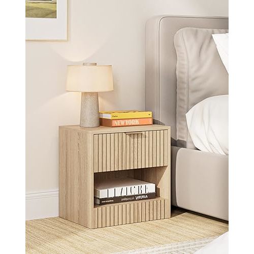 Tiny Night Stand Small Night Stand Modern Bedside Table,Side End Table for Bedroom,Living Room,Office(Natural)