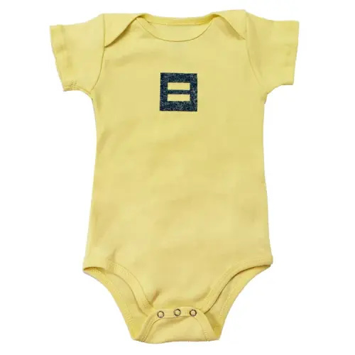 Human Rights Campaign Equal Sign Logo Baby Onesie | HRC