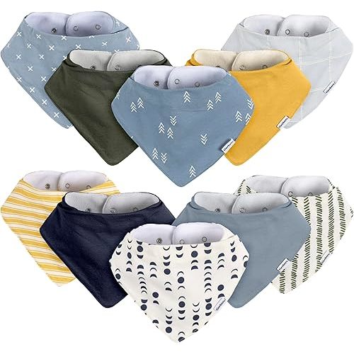Gerber Unisex Baby Bandana Bibs