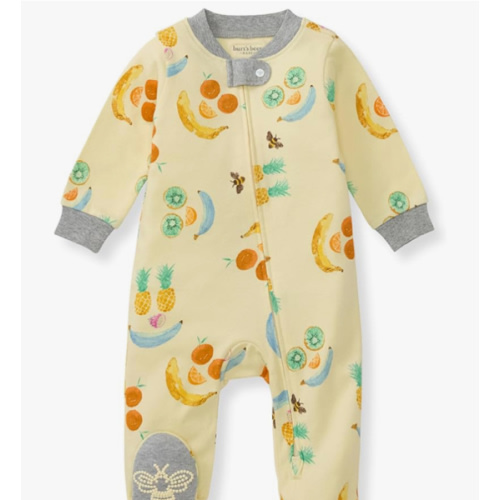 Burt's Bees Baby Boys' Sleep & Play PJs, 100% Organic Cotton One-Piece Zip Front Jumpsuit, Baby Boys Footie Pajamas & PJs