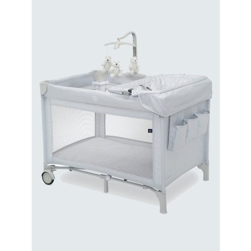 babyGap Deluxe Play Yard in grey stripes, size: One Size