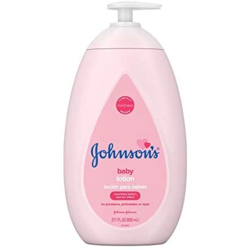 Johnson's Moisturizing Pink Baby Lotion with Coconut Oil, 27.1 fl. oz