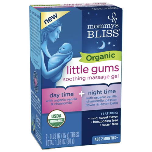 Mommy's Bliss Organic Baby Gum Massage Gel, Combo Pack, 2+ Months, 1.06 oz