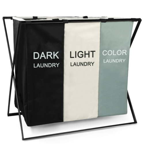 Clothes Laundry Hamper, Large Capacity Laundry Sorter with 3 Section Laundry Bag Organizer for Dirty Clothes, Essential for Towel Organization & Toys Storage