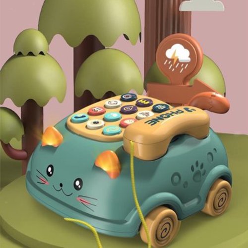 Meitianfacai Easter Toys Baby Telephone Toy Early Education Toy Musical Early Education Story Machine, Christmas Gifts for Kids Baby Toddlers