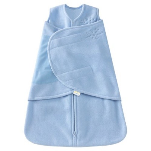 HALO Innovations Sleepsack Micro-Fleece Swaddle Wrap, Color: Blue, Size: S
