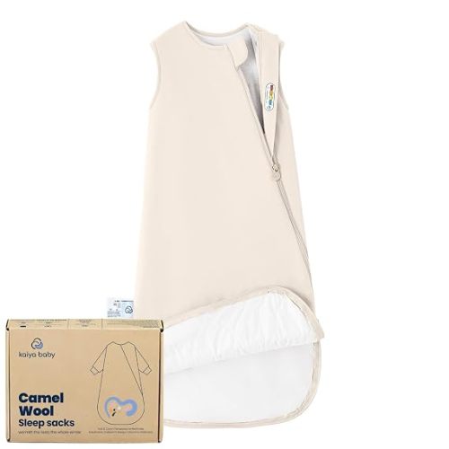 1.0 TOG Organic Cotton Sleep Sack, Camel Wool, 6-18M