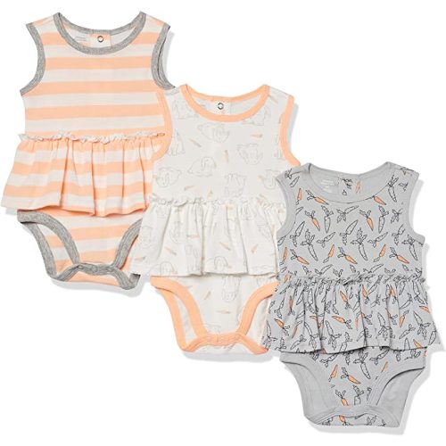 Amazon.com: Amazon Essentials Baby Girls' Sleeveless Bodysuit Dress, Pack of 3 : Clothing, Shoes & Jewelry