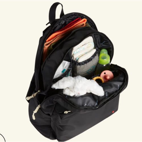 STATE Bags | Lorimer Diaper Bag Backpack Nylon Black | Best Gift For New Moms & Dads