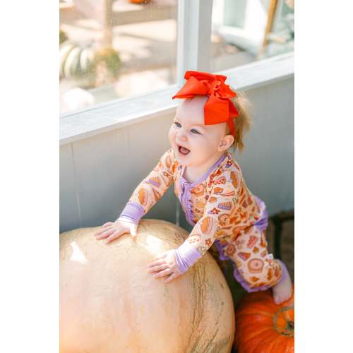Thanksgiving Pie Premium Ruffle Romper