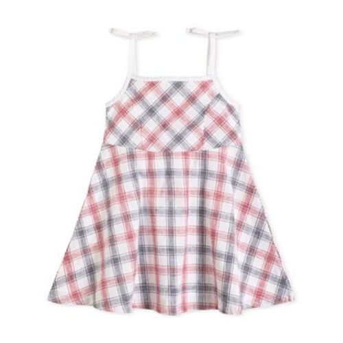 Hope & Henry Girls' Sleeveless Bow Shoulder Simple Sundress, Infant, 3-6 Months