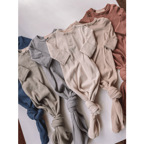 ribbed knot gowns