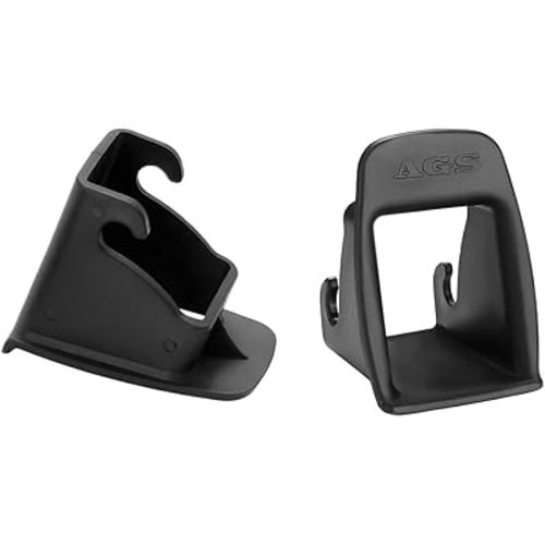 2 PCS ISOFIX Interface Belt Latch Guide, Car Child Seat Belt Buckle Fixed Guide Groove, Universal Seat Bracket Connector Latch Guide for Child Safety Chair, Car Accessories (Black)