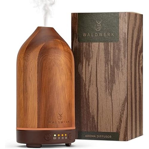 WALDWERK Diffuser (100ml) Made of Premium Acacia Wood - Essential Oil Diffuser for a Pleasant Indoor Atmosphere - Diffusers for Home - Aromatherapy Diffuser - Oil Diffuser
