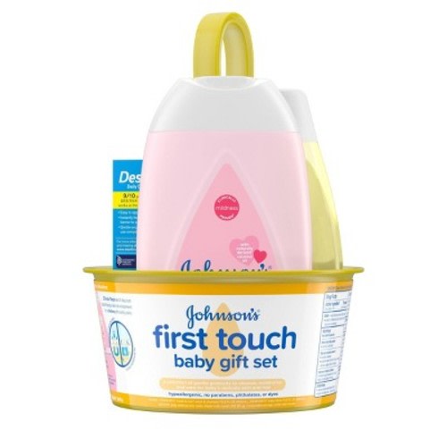 Johnson's First Touch Baby Bath And Body Gift Set - 3ct