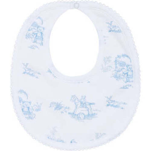 Toile Baby Bib, Blue - Nellapima Bibs | Maisonette