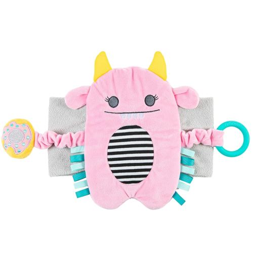 Dr. Brown's Gripebelt Heated Belly Band, Soothe Baby's Tummy with Gentle Warmth and Compression, Monster, 3m+, Pink