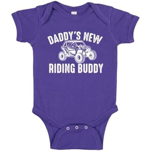 Daddy's New Riding Buddy UTV Baby Bodysuit One Piece Or Toddler Shirt UTV Side by Side Baby Gift for Dad